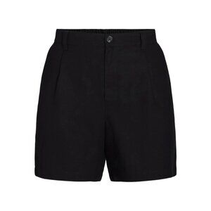 Time and Tru Womens Linen Blend Shorts Plus Size XXXL (22) 5” Inseam Black New